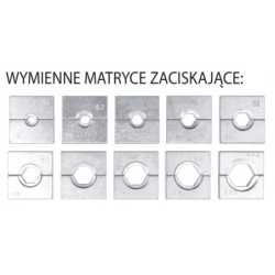 Praska hydrauliczna, ręczna do zaciskania końcówek 16x300mm2