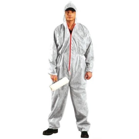Kombinezon malarski biały/niebieski komw rozmiar m