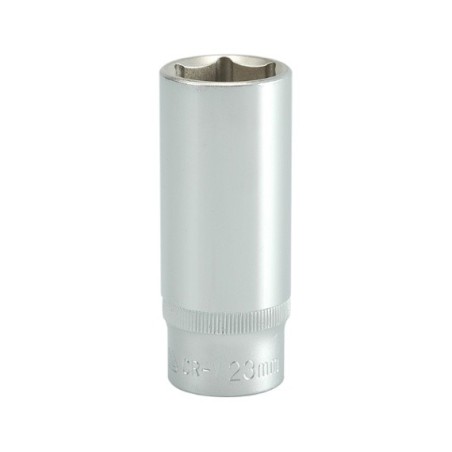 Nasadka długa 6-kątna chromowana 1/2'' 23mm