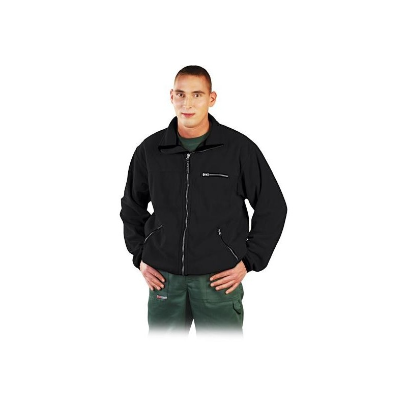 Bluza z polaru honeyb czarny rozmiar l