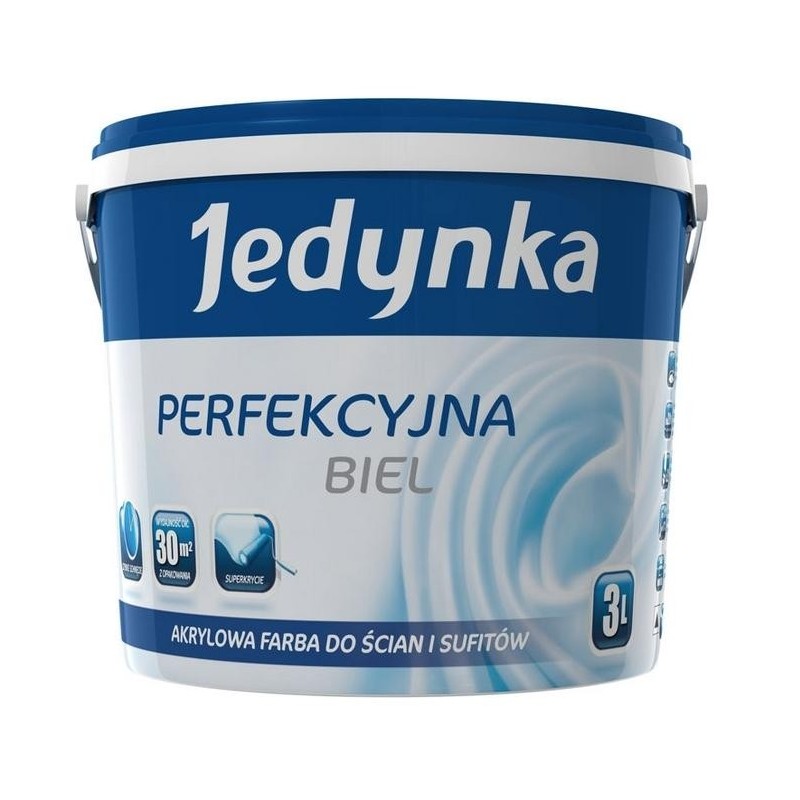 Jedynka farba akrylowa perfekcyjna biel 10l