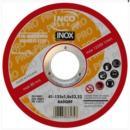 Tarcza płaska inox t1a 350x3.5x32