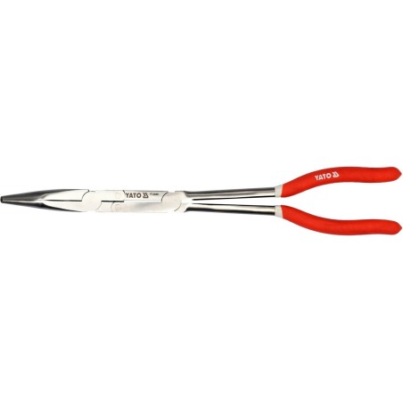 Szczypce wydłużone wygięte 45 stopni 2 przeguby 330mm