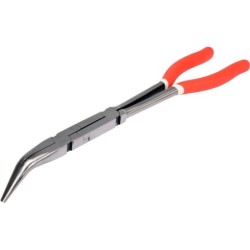 Szczypce wydłużone wygięte 45 stopni 2 przeguby 330mm