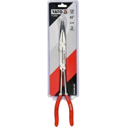 Szczypce wydłużone wygięte 45 stopni 2 przeguby 330mm