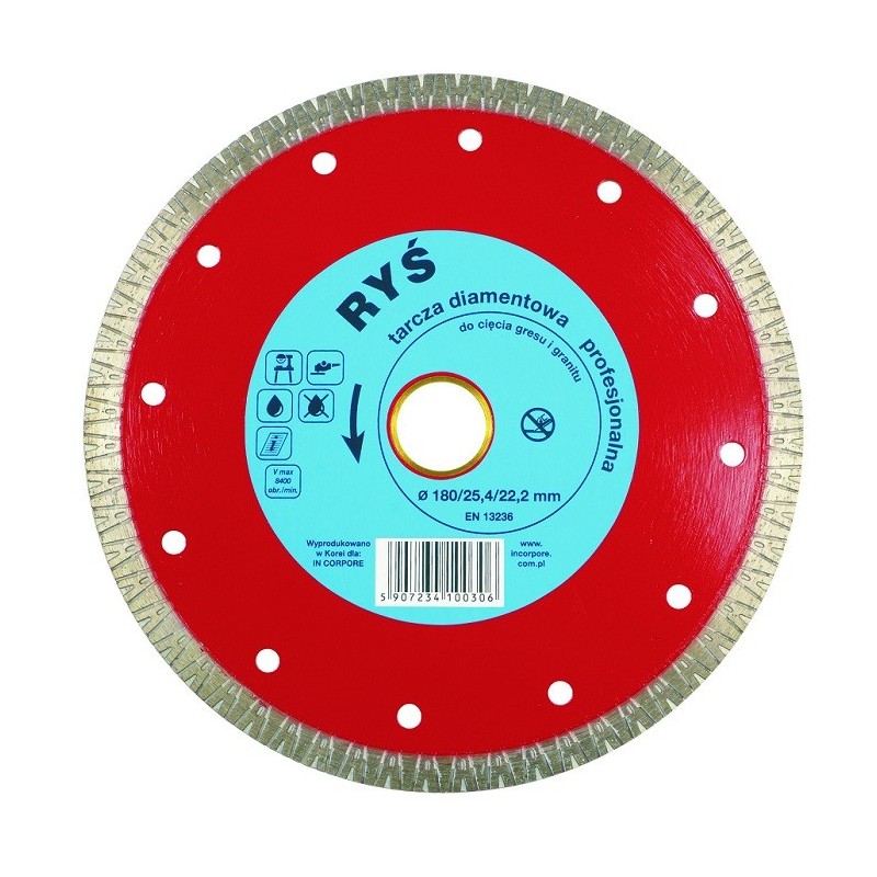 Tarcza diamentowa turbo ryś 200mm