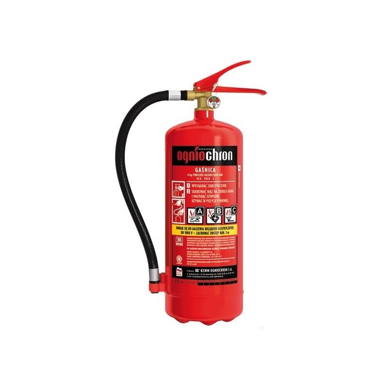 Gaśnica proszkowa 4kg ogp-4xabc