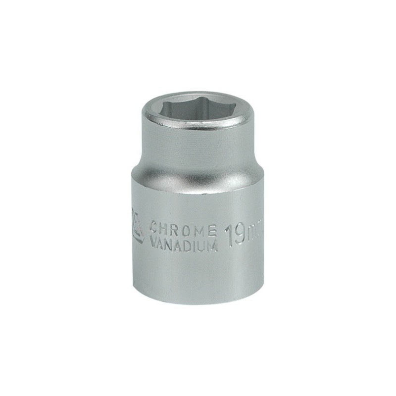 Nasadka krótka chromowana 6-kątna 3/4'' 19mm