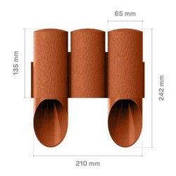 Palisada ogrodowa 3 standard 2,1mb maxi cegła