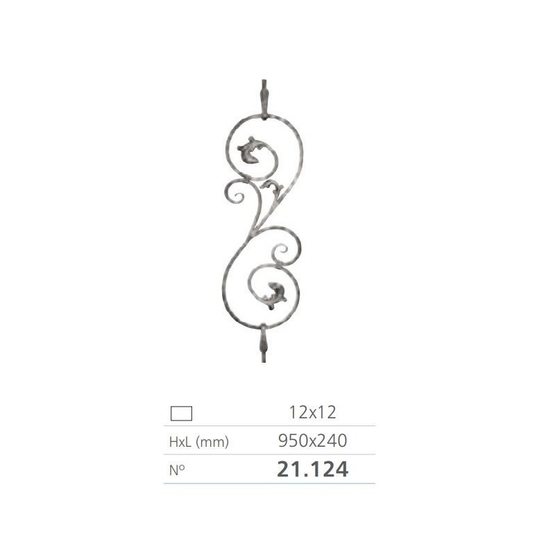 Tralka h950 l240 12x12mm