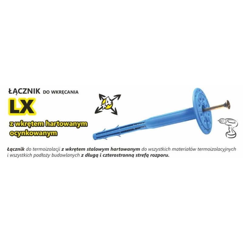 Kołek do termoizolacji lx 10x180mm
