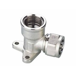 Kolano pex-al-pex chrom z łapkami-1/2x20