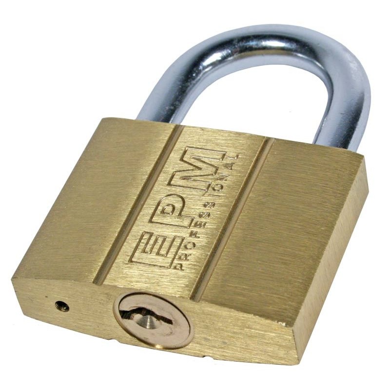 Kłódka mosiężna 5 kluczy 40mm