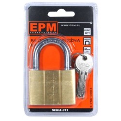 Kłódka mosiężna 5 kluczy 40mm