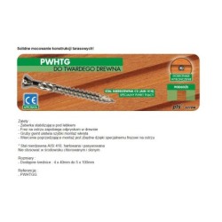 Wkręt do drewna twardego tropic c2 5x40mm t25