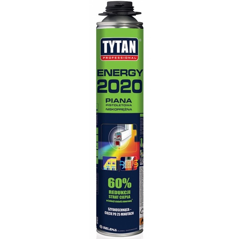Pianka pistoletowa tytan 750ml o2 energy 2020