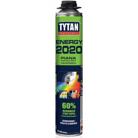 Pianka pistoletowa tytan 750ml o2 energy 2020