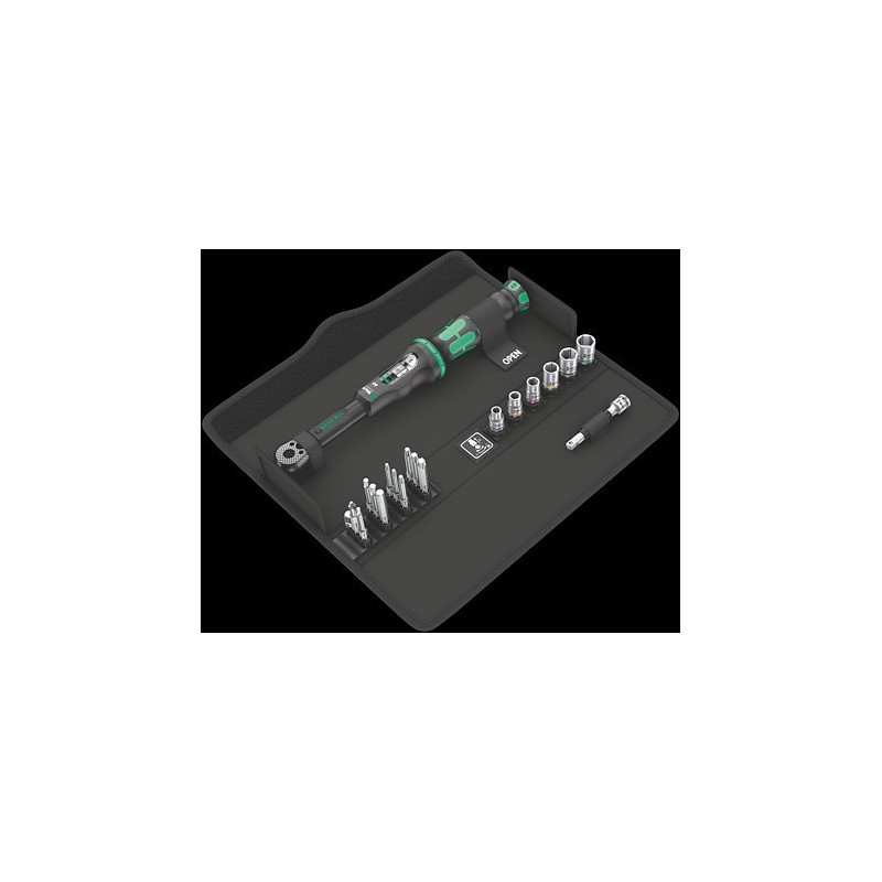 Klucz dynamometryczny click-torque 1/4''2.5-25nm, 20części