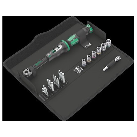 Klucz dynamometryczny click-torque 1/4''2.5-25nm, 20części