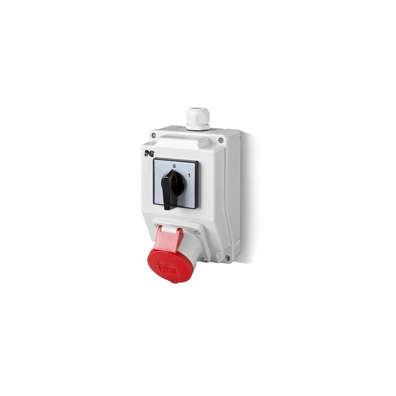 Zestaw instalacyjny z gniazdem 16a 5p rs-z(0-1)czerw.6271-00