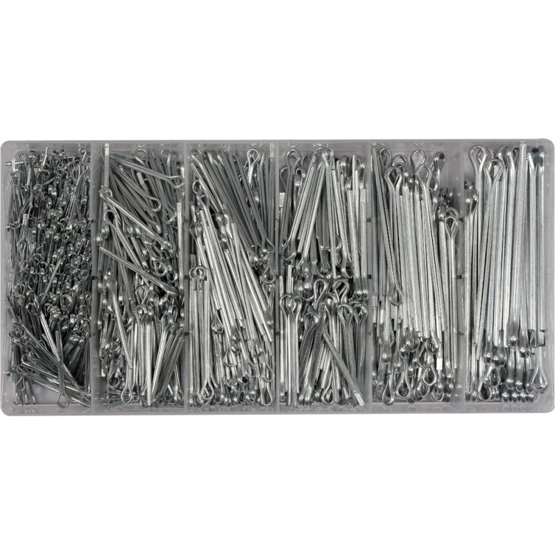 Zestaw zawleczek prostych 1000 szt mix