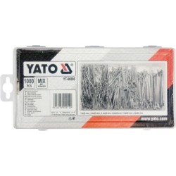 Zestaw zawleczek prostych 1000 szt mix