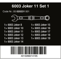 Zestaw kluczy płasko-oczkowych 6003 joker 11szt.