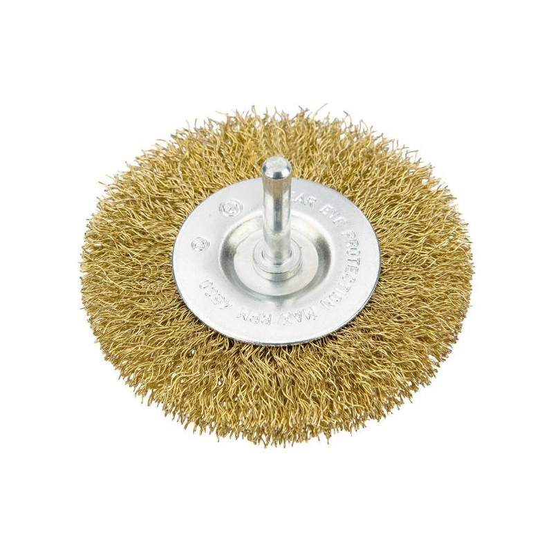 Szczotka druciana tarczowa z trzpieniem 100mm