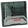 Zestaw wierteł do drewna,metalu,betonu x-line 15pc