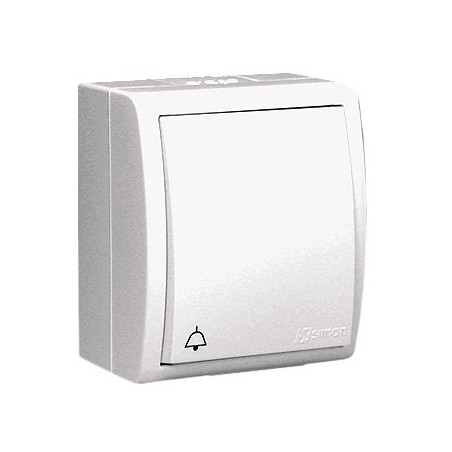 Aquarius przycisk dzwonek ip54 biały aqd1/11