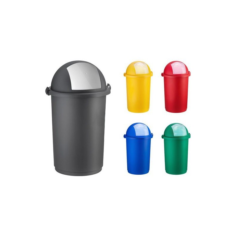 Pojemnik na odpady push czerwony