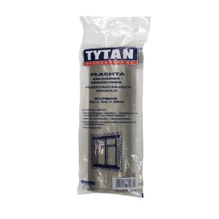 Płachta przeźroczysta osłonowo-remontowa 5mx6m 30m2