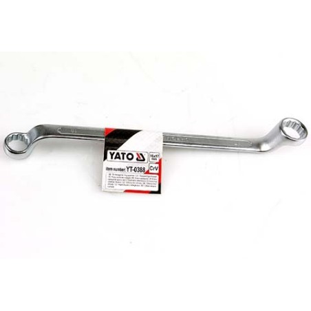 Klucz oczkowy odgięty satyna 30x32mm