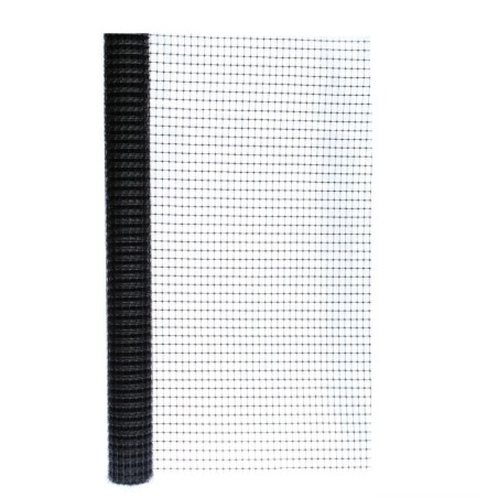 Siatka przeciw kretom czarna oczko 16x16mm 100cm rolka 100mb