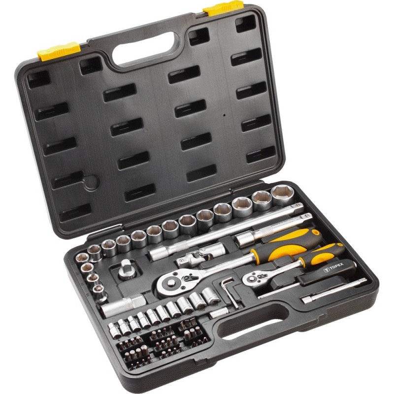 Zestaw kluczy nasadowych 1/2'', 1/4'' 72 elementów