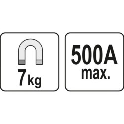 Zacisk spawalniczy uziemiający 7kg 500a