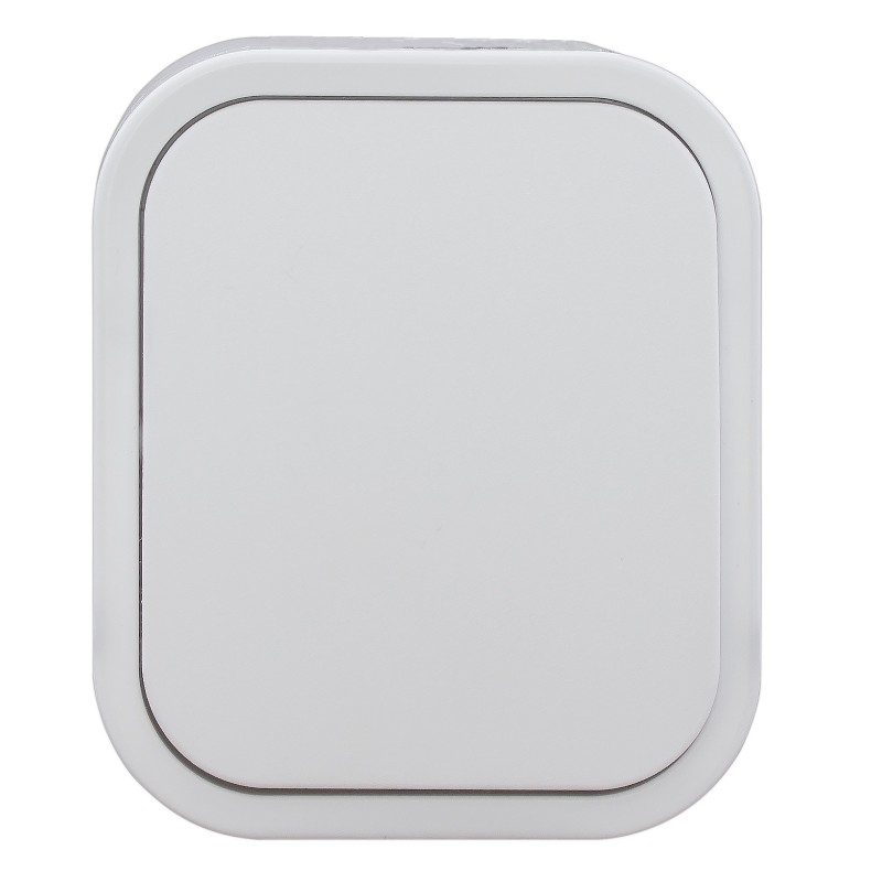 B2 gniazdo pojedyncze n/t z/u ip54 białe klapka biała