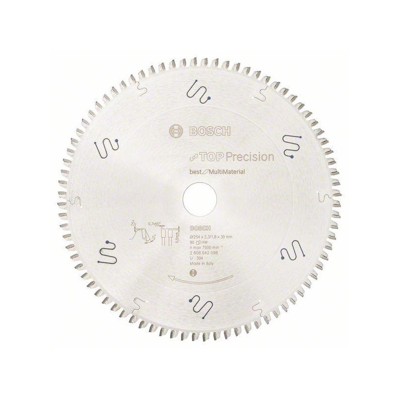 Piła tarczowatop precision best for multi material 254x30/80