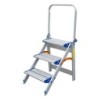 Schodki składane, z poręczą 70cm 3 stopnie