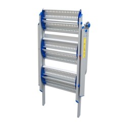 Schodki składane, z poręczą 70cm 3 stopnie