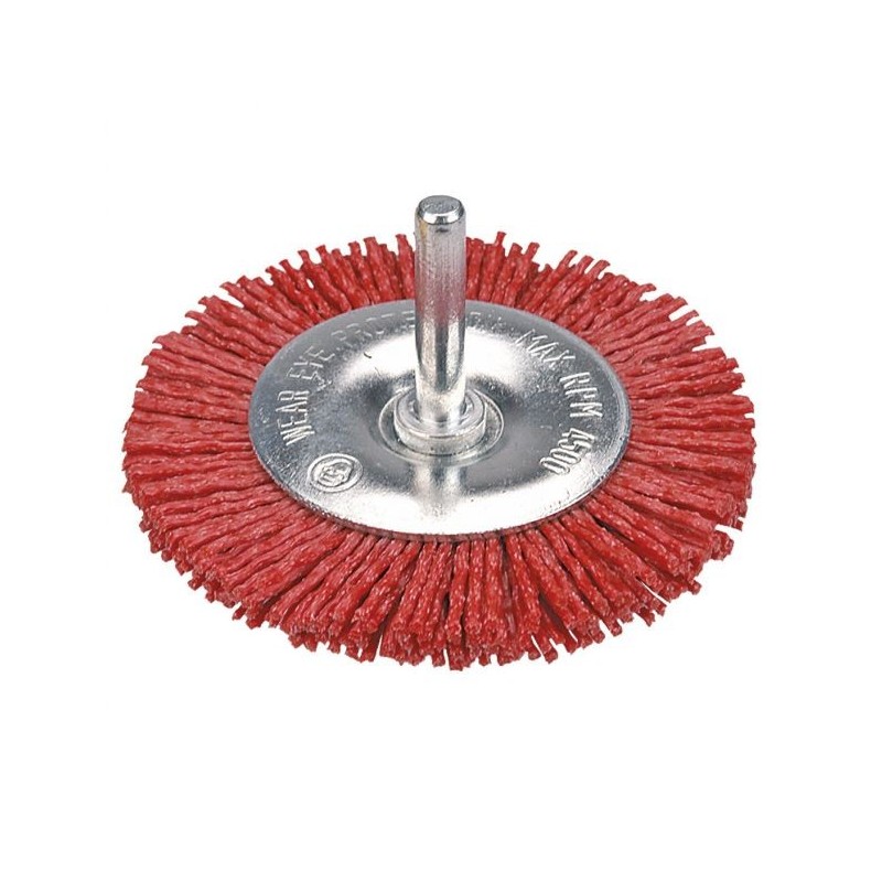Szczotka ścierna tarczowa z trzpieniem 75mm