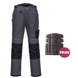 Spodnie ochronne do pasa t601 szaro-czarne rozmiar 56/41