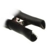Złącze krokodyl 30a izolowane czarne dł. 80mm