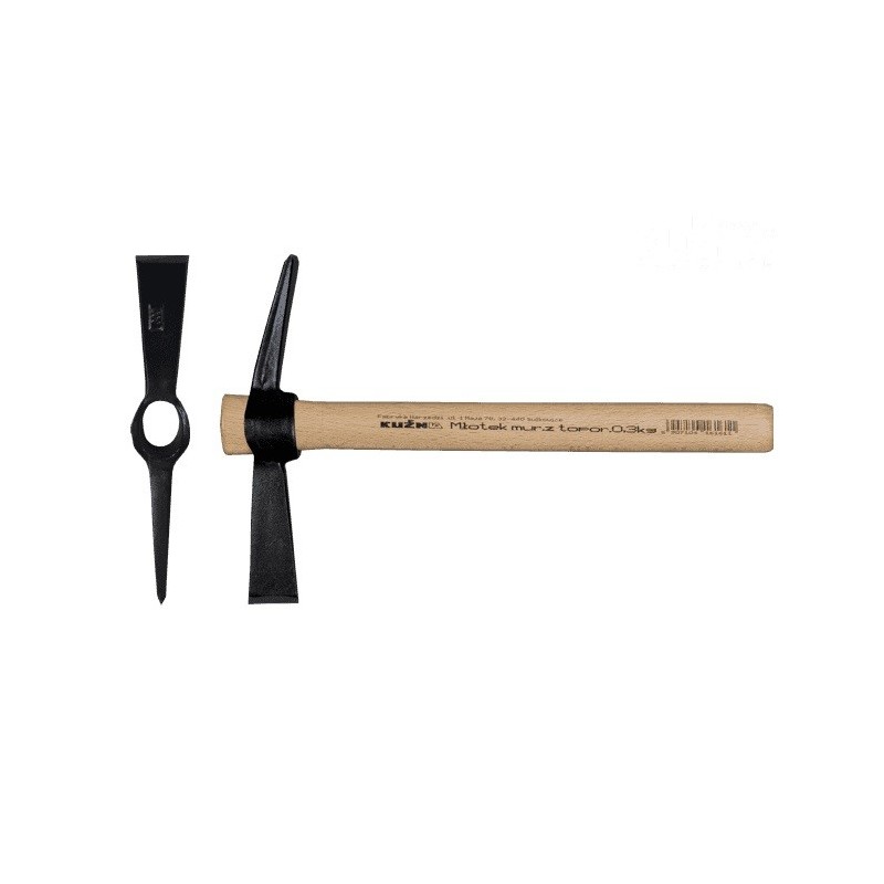 Młotek murarski z toporkiem 0.3kg l-320mm