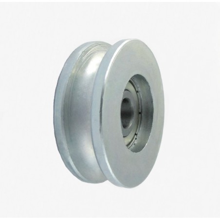 Rolka metalowa 44mm łożyskowana, na linkę cm44/6ł