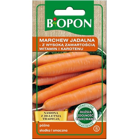 Marchew jadalna z wysoką zawartością witamin i karotenu 4g