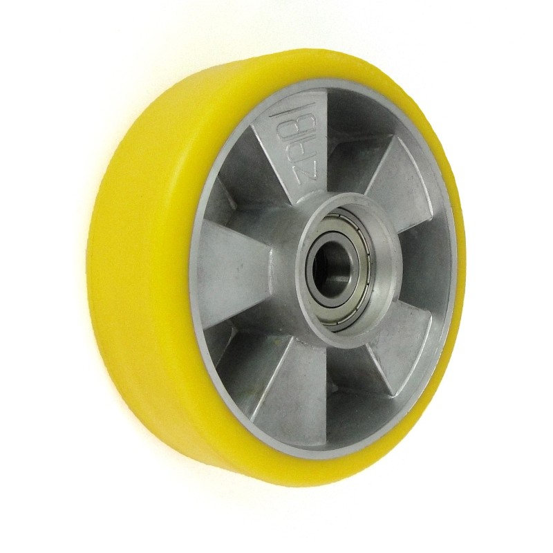 Koło aluminium-poliuretan 160mm bez obudowy paleciak a40pp