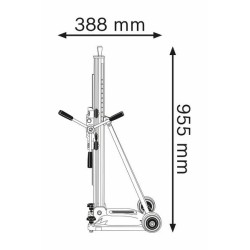 Statyw gcr 350 do wiertnicy gbd 350we