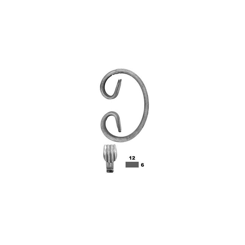 Spirala c 12x6mm h115 l75