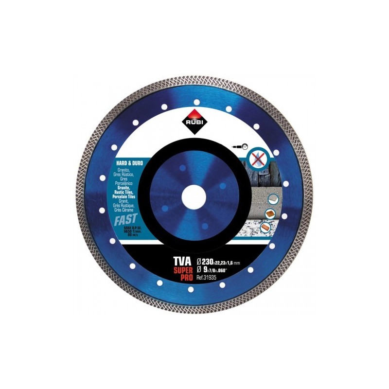 Tarcza diamentowa do mat. Twardych, turbo viper (tva) 230mm